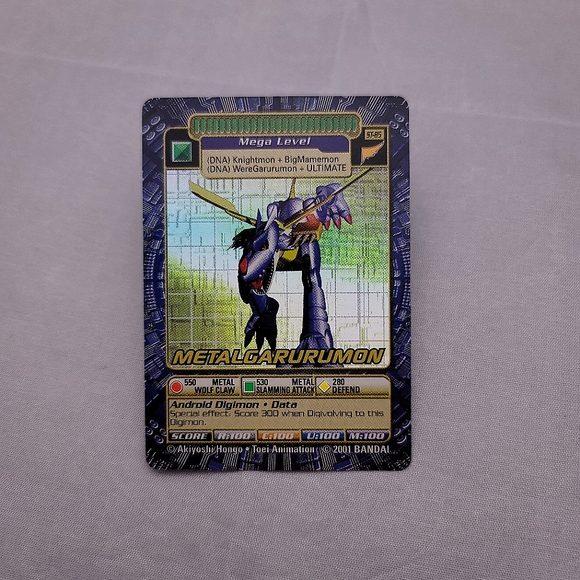 Digimon 2001 Metalgarurumon St-85 Starter Deck Series 2 Card - Picture 1 of 2